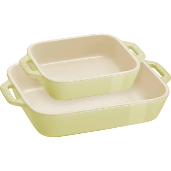 Obrázok pre STAUB COOKING Zestaw 2 półmisków prostokątnych, jasnozielony