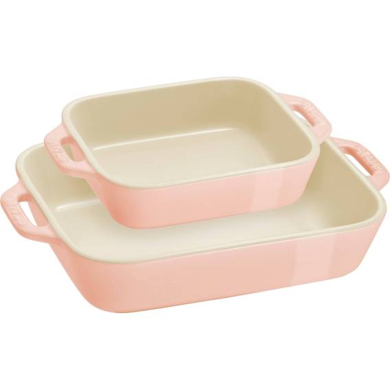 Obrázok pre STAUB COOKING Zestaw 2 półmisków prostokątnych, jasnoróżowy