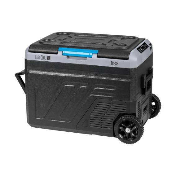 Obrázok pre Profesjonalna lodówka turystyczna kompresorowa TEESA z funkcją mrożenia 50L DC12/24 AC 230V, duże koła i solidna rączka , Bluetooth, możliwość zasilania baterią