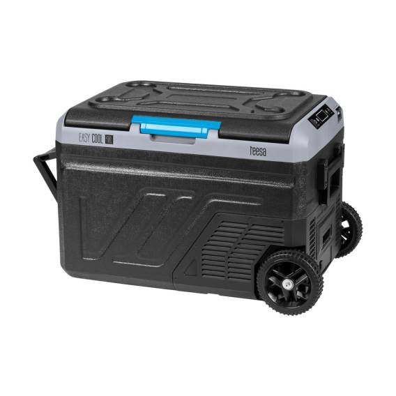 Obrázok pre Profesjonalna lodówka turystyczna kompresorowa TEESA z funkcją mrożenia 40L DC12/24 AC 230V możliwość zasilania baterią , duże koła i solidna rączka , Bluetooth, dwie komory
