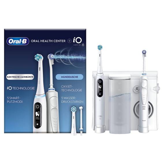 Obrázok pre Oral-B iO6 & OxyJet Dospělý Oscilačně rotační kartáček Bílá