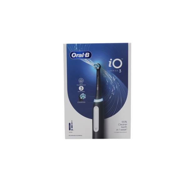 Obrázok pre Oral-B Electric Toothbrush | iO3 Series | Rechargeable | For adults | Number of brush heads included 1 | Number of teeth brushing modes 3 | Black