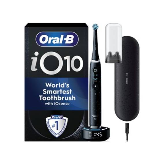 Obrázok pre Oral-B Electric Toothbrush | iO10 Series | Rechargeable | For adults | Number of brush heads included 1 | Number of teeth brushing modes 7 | Cosmic Black Booster