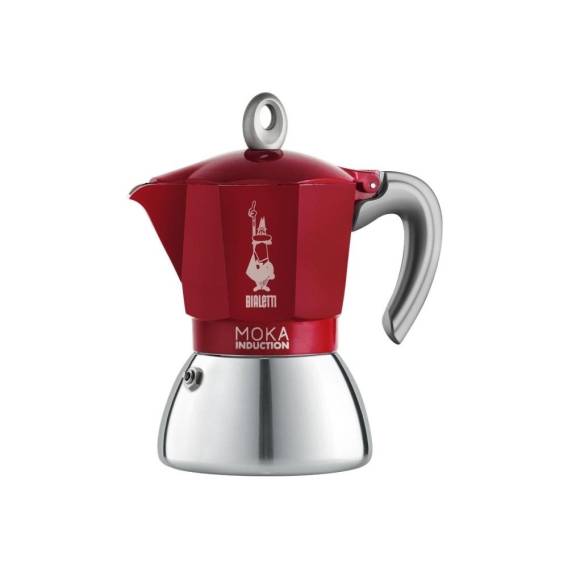 Obrázok pre Bialetti Moka induction Moka konvička 0,1 l Červená, Stříbrná