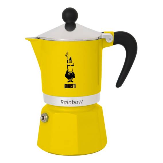 Obrázok pre Bialetti Rainbow Moka konvička Černá, Žlutá