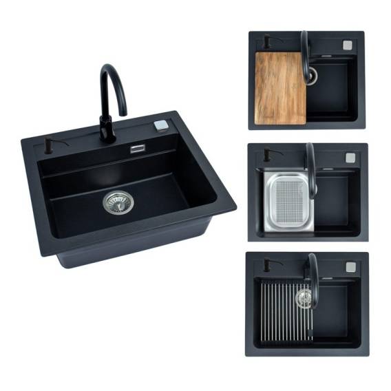 Obrázok pre SINK ATROX30 G91 WITH MIXER BLACK