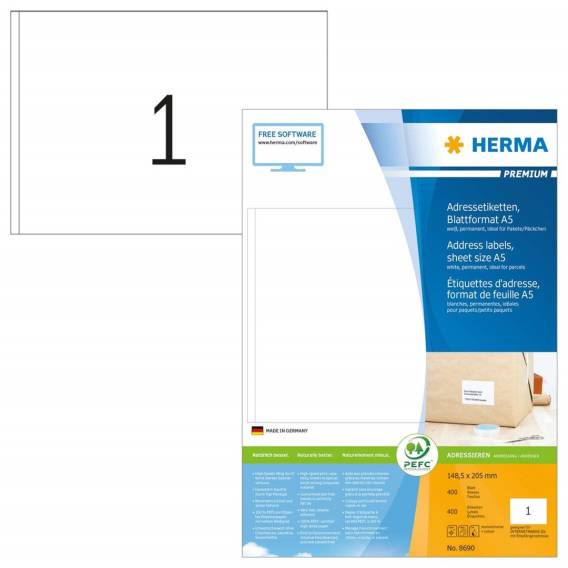 Obrázok pre HERMA 8690 popisné štítky Bílá
