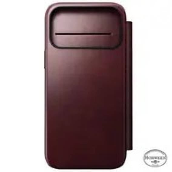 Obrázok pre Nomad Modern Leather Folio pouzdro pro mobilní telefony 16 cm (6.3") Burgundsko