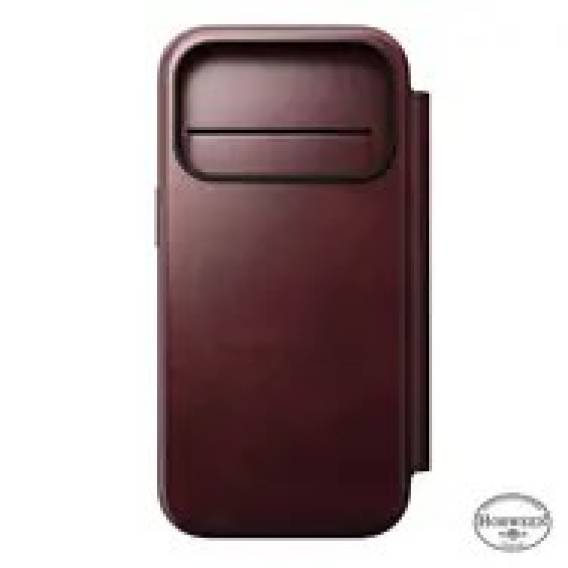Obrázok pre Nomad Modern Leather Folio pouzdro pro mobilní telefony 16 cm (6.3") Burgundsko