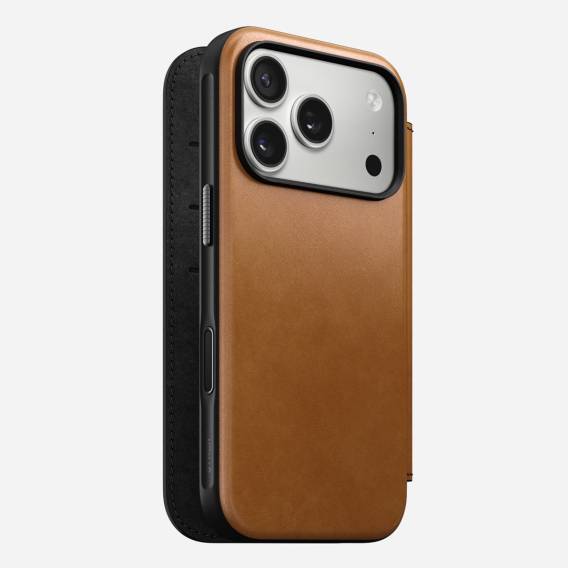 Obrázok pre Nomad Modern Leather Folio pouzdro pro mobilní telefony 16 cm (6.3") Opálení