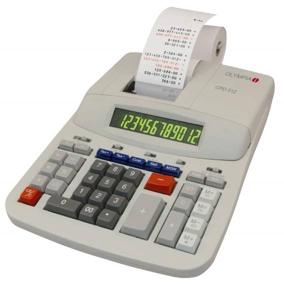 Obrázok pre Olympia CPD 512 kalkulačka Desktop Kalkulačka s tiskem Bílá