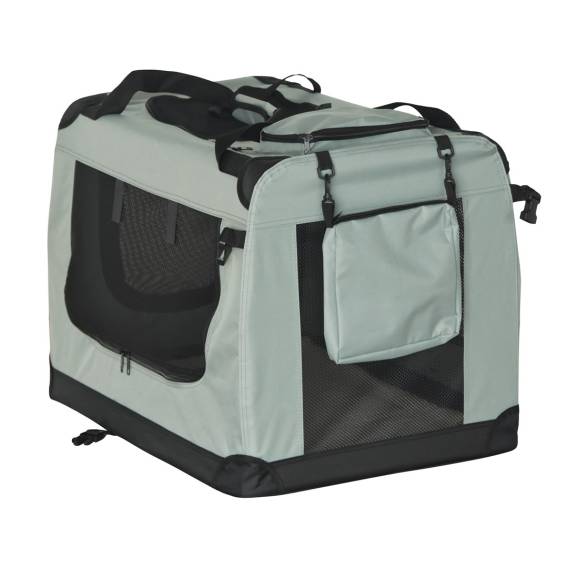 Obrázok pre Transporter, składana torba transportowa, rozmiar XXL 90x61x65 cm , szara, REBEL ANIMALS