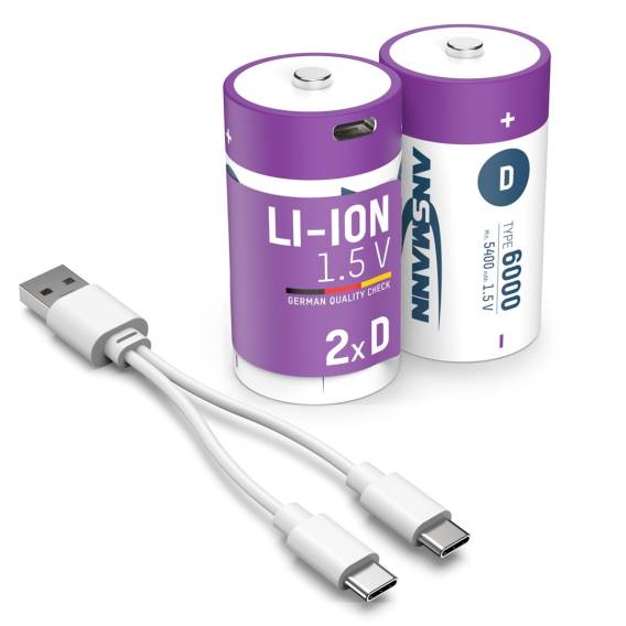 Obrázok pre Ansmann 1314-0005 baterie pro domácnost Dobíjecí baterie D Lithium-ion (Li-ion)