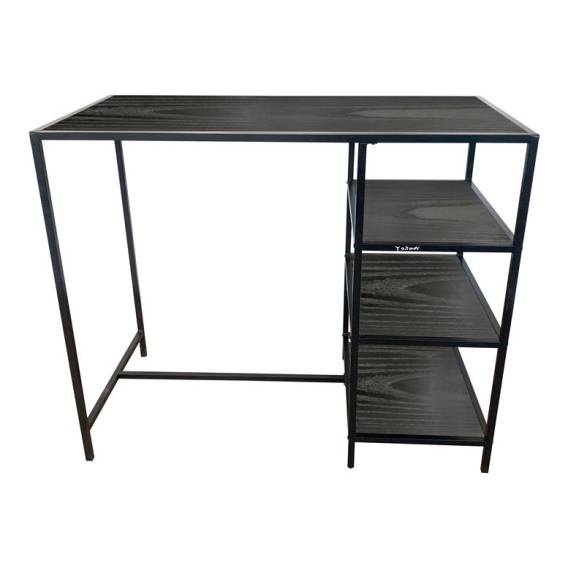 Obrázok pre BAR TABLE GABE BLACK/BLACK 100X120X60CM