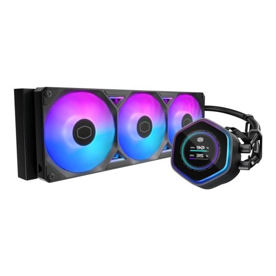 Obrázok pre Cooler Master MasterLiquid Atmos II 360 LCD Black Procesor Kapalinový chladič typu vše v jednom 12 cm Černá 1 kusů