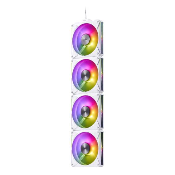 Obrázok pre XPG HURRICANE MAG Počítačová skříň Ventilátor 12 cm Bílá 4 kusů