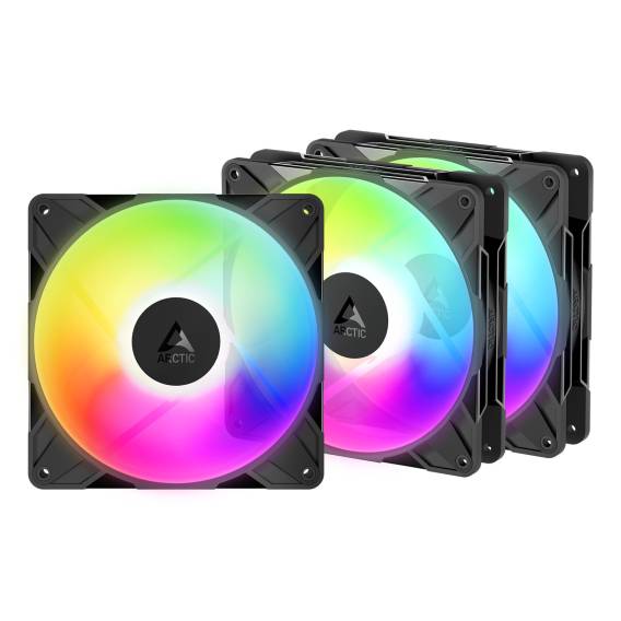 Obrázok pre ARCTIC Freezer P14 Pro Reverse A-RGB - 3 Pack Počítačová skříň Ventilátor 14 cm Černá 3 kusů