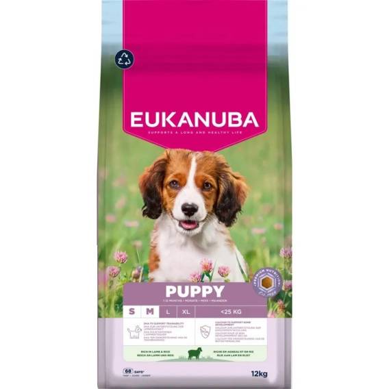 Obrázok pre EUKANUBA Premium Nutrition Puppy Small & Medium Breed Lamb and rice - suché krmivo pro psy - 12kg