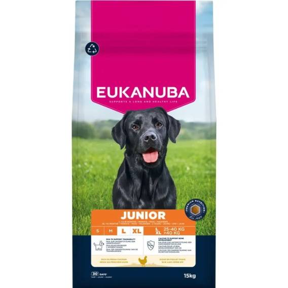 Obrázok pre EUKANUBA Premium Nutrition Junior Large & Giant Breed Chicken - suché krmivo pro psy - 15kg