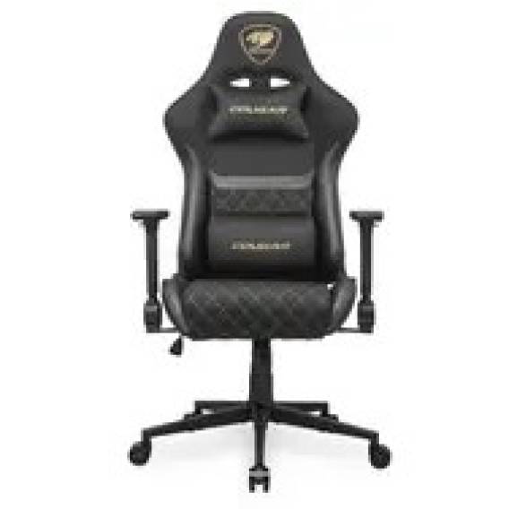 Obrázok pre COUGAR CGR-A2F-GLB Univerzální herní židle Čalouněné sedadlo Černá, Zlato
