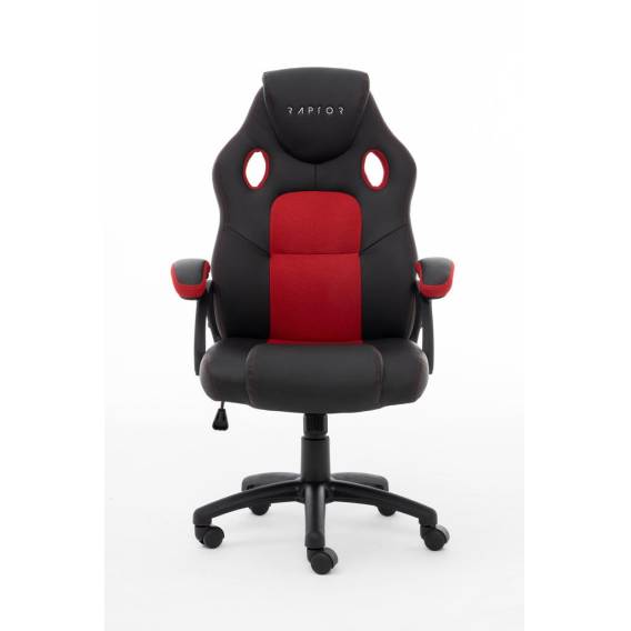 Obrázok pre Raptor Gaming 437764 židle pro hraní počítačových her Počítačová herní židle Polstrované sedadlo Černá, Červená