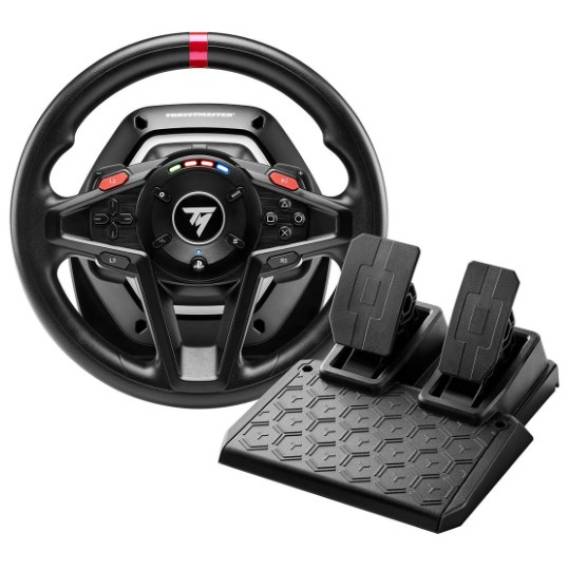 Obrázok pre Thrustmaster T128-P Simtask Pack Černá USB Volant + Pedály Analogový/digitální PC, PlayStation 4, PlayStation 5