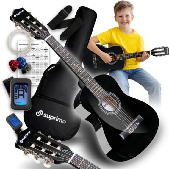 Obrázok pre SUPRIMO JRC SET BK gitara klasyczna 1/4 czarna do