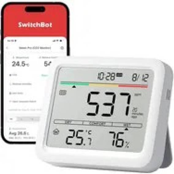 Obrázok pre SwitchBot Meter Pro (CO2 Monitor) Bílá LCD Baterie