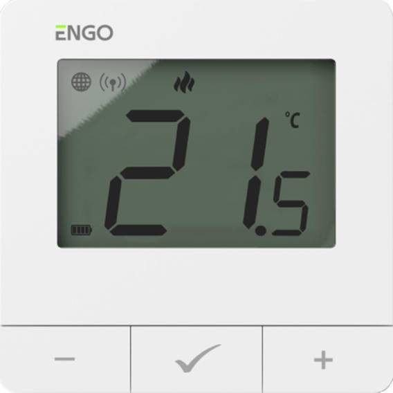 Obrázok pre Thermostat, battery, white, ZigBee/868MHz, surface