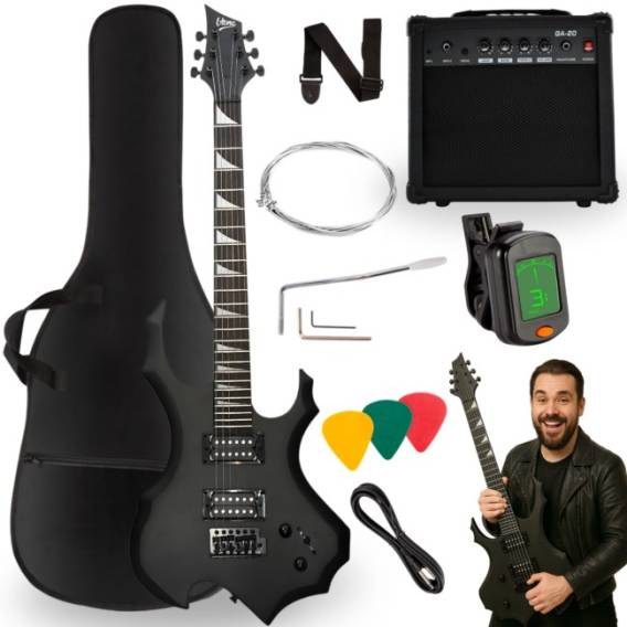 Obrázok pre V-TONE EGS 39 MBK gitara elektryczna 4/4 czarny ma