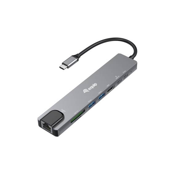 Obrázok pre Equip 133497 dokovací stanice/replikátor portů Kabel USB typu C Černá, Šedá