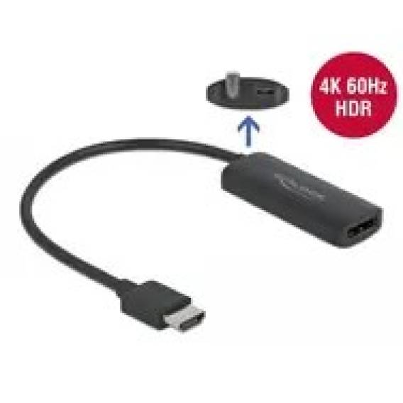 Obrázok pre DeLOCK Adaptér HDMI-A samec > DisplayPort samice 4K 60 Hz