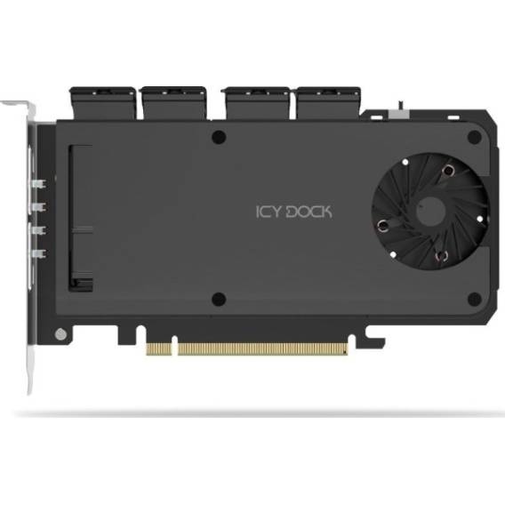 Obrázok pre Icy Dock Adapter 4 x M.2 NVMe SSD Mobile Rack Adapter Card f