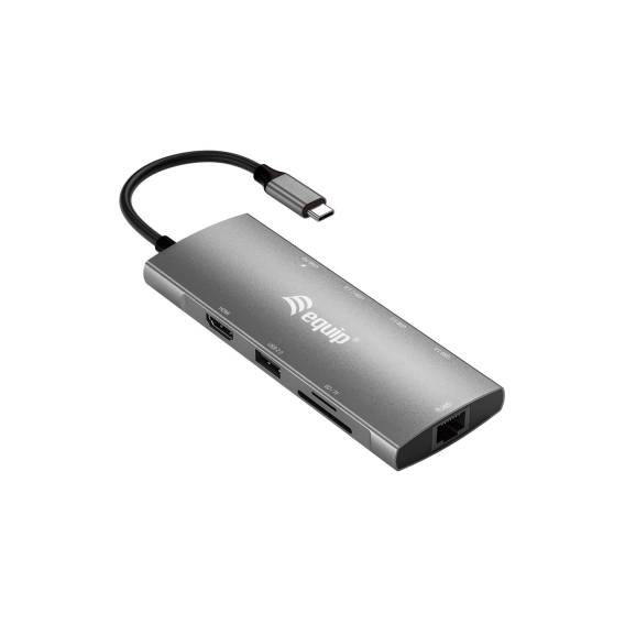 Obrázok pre Equip 133490 dokovací stanice/replikátor portů Kabel USB 3.2 Gen 1 (3.1 Gen 1) Type-C Šedá