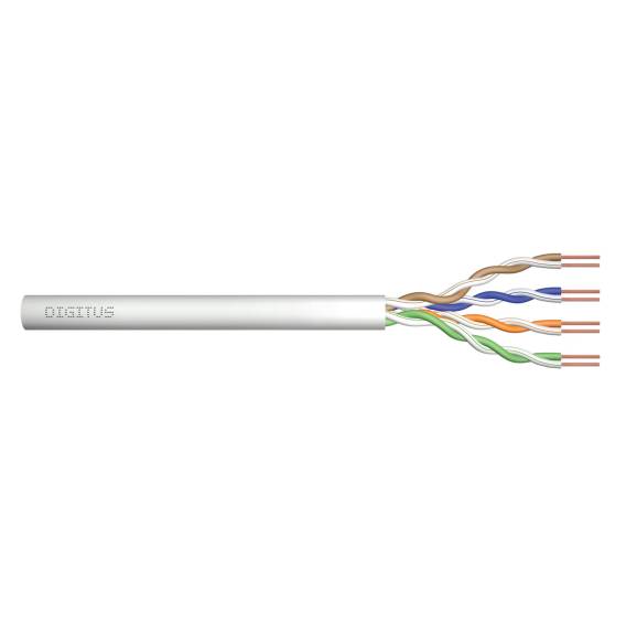 Obrázok pre Installation cable DIGITUS cat.5e, U/UTP, Dca, AWG24/1, LSOH, 500m, grey, reel