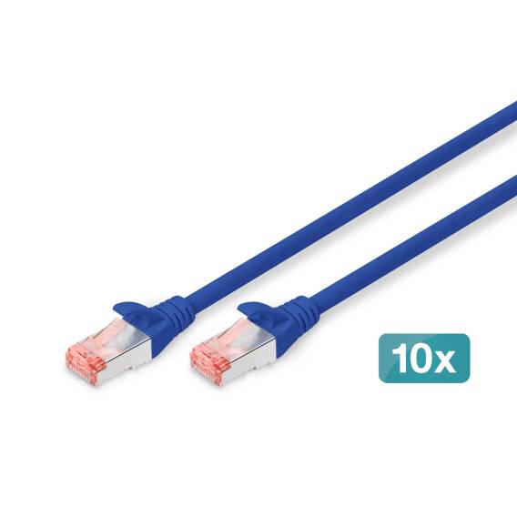 Obrázok pre Digitus DK-1644-050-B-10 síťový kabel Modrá 5 m Cat6 S/FTP (S-STP)