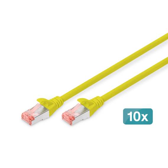 Obrázok pre Digitus DK-1644-050-Y-10 síťový kabel Žlutá 5 m Cat6 S/FTP (S-STP)