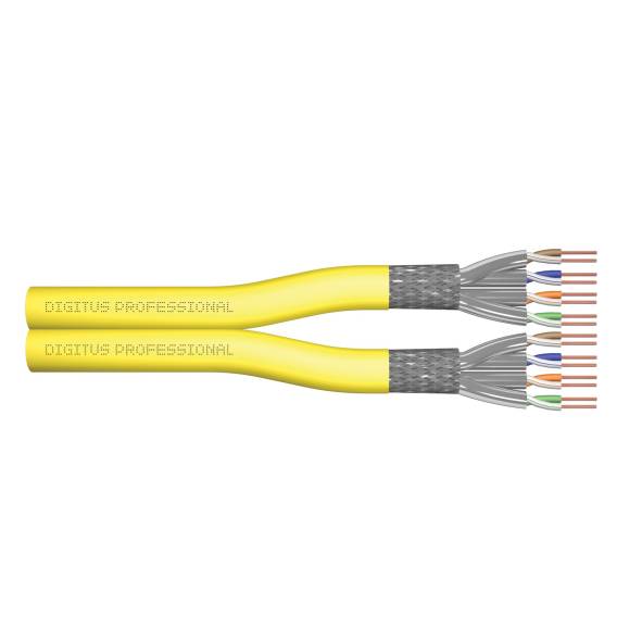 Obrázok pre Digitus DK-1744-A-VH-D-5 síťový kabel Žlutá 500 m Cat7a S/FTP (S-STP)