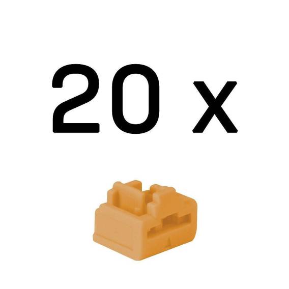 Obrázok pre Lindy 47898 blokátor portů Blokátor portu RJ-45 Oranžová ABS (akrylonitril-butadien-styren) 20 kusů