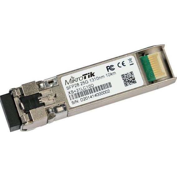 Obrázok pre Mikrotik XS+31LC10D síťový transceiver modul Optické vlákno 25000 Mbit/s SFP28 1310 nm