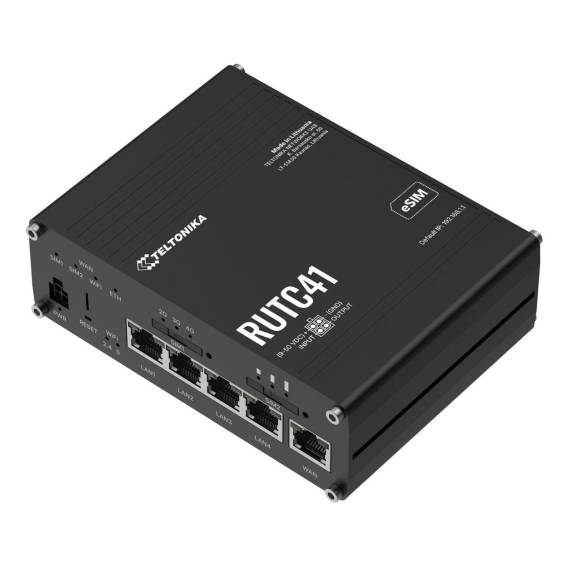 Obrázok pre Teltonika RUTC41 bezdrátový router Gigabit Ethernet Dvoupásmový (2,4 GHz / 5 GHz) 5G Černá