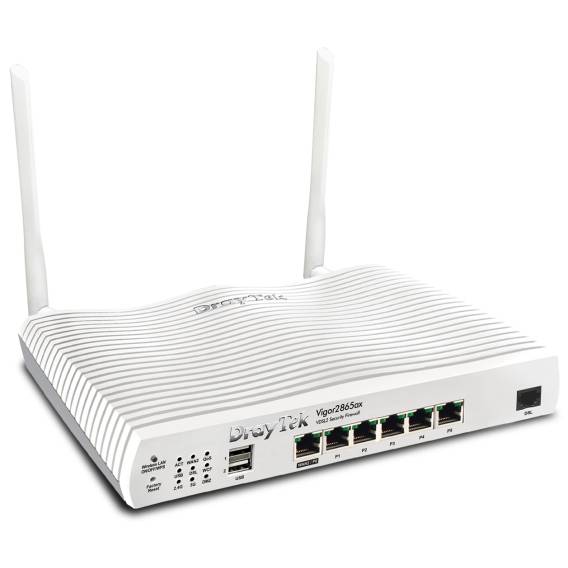 Obrázok pre DrayTek Vigor 2865ax bezdrátový router Gigabit Ethernet Dvoupásmový (2,4 GHz / 5 GHz) Bílá