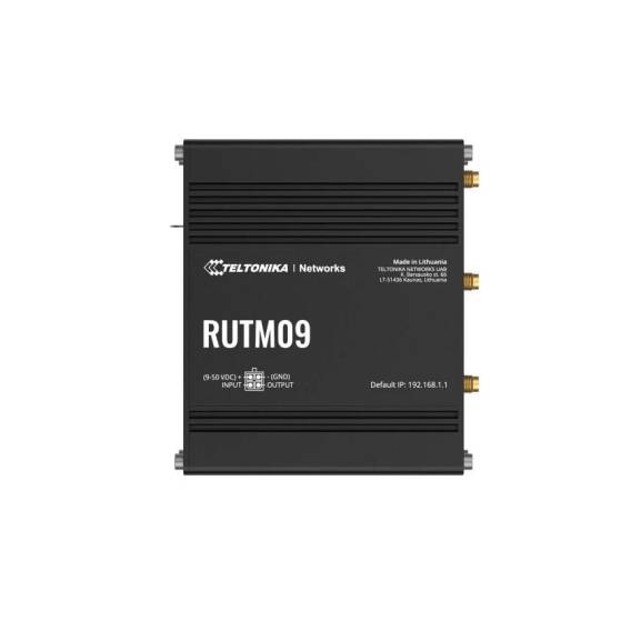 Obrázok pre Teltonika RUTM09 router zapojený do sítě Gigabit Ethernet Černá