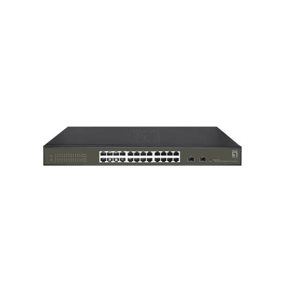 Obrázok pre LevelOne GES-2126 síťový přepínač Řízený L2 Gigabit Ethernet (10/100/1000) Černá