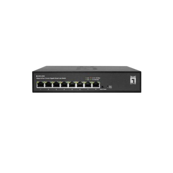 Obrázok pre LevelOne GES-2208 síťový přepínač Řízený L2 Gigabit Ethernet (10/100/1000) Černá