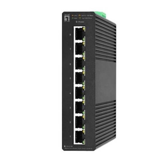 Obrázok pre LevelOne IGS-2108 síťový přepínač Řízený L2 Gigabit Ethernet (10/100/1000) Černá