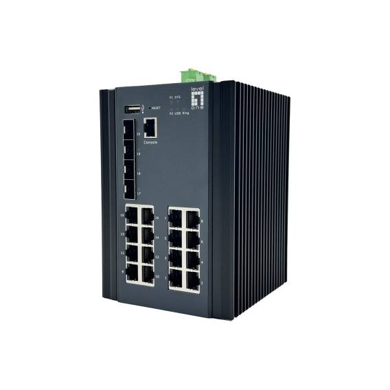 Obrázok pre LevelOne IGU-2071 síťový přepínač Řízený L2+ Gigabit Ethernet (10/100/1000) Černá