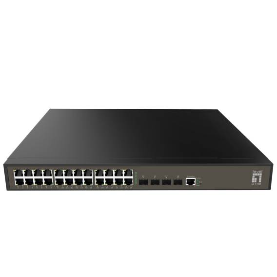 Obrázok pre LevelOne GEL-2871 síťový přepínač Řízený L2+ Gigabit Ethernet (10/100/1000) 1U Černá