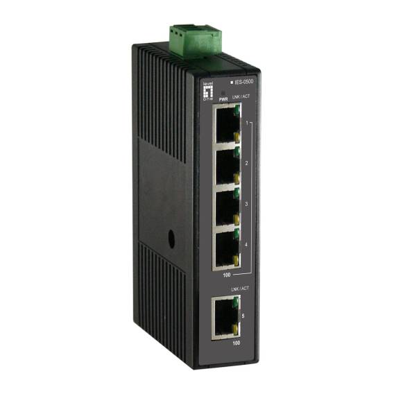Obrázok pre LevelOne IES-0500 síťový přepínač Nespravované Fast Ethernet (10/100) Černá