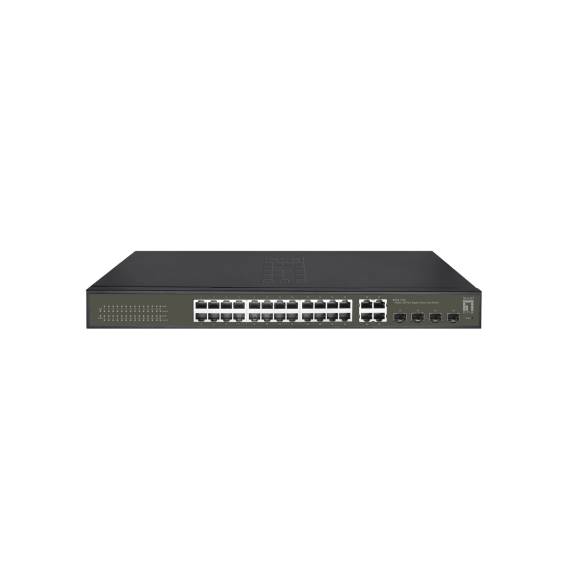 Obrázok pre LevelOne GES-2128 síťový přepínač Řízený L2 Gigabit Ethernet (10/100/1000) Černá